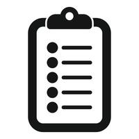 Clipboard showing a checklist for efficient task management vector