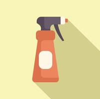 Spray bottle with blank label for cleaning and disinfecting vector