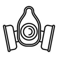 Respirator mask protecting from toxic fumes and viruses vector