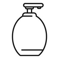 Round dispenser bottle for cosmetics or soap showing minimalist design vector