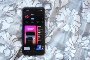 KYIV, UKRAINE - JUNE 20, 2024 Whee is instagram-like application for asian smartphone users for sharing photos between friends