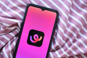 KYIV, UKRAINE - JUNE 20, 2024 Whee is instagram-like application for asian smartphone users for sharing photos between friends