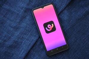 KYIV, UKRAINE - JUNE 20, 2024 Whee is instagram-like application for asian smartphone users for sharing photos between friends
