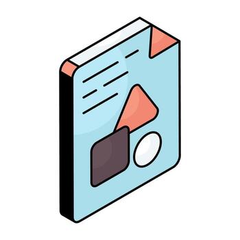 Editable design icon of geometric file vector