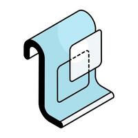 Trendy design icon of document vector