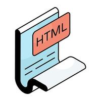 Trendy design icon of file format vector