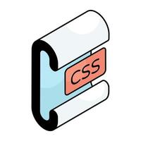 Trendy design icon of file format vector