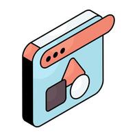Math shapes, geometric shapes icon vector