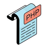 Trendy design icon of file format vector