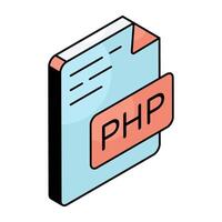 Trendy design icon of file format vector