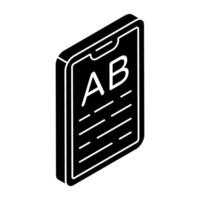 Flat design of ab test vector