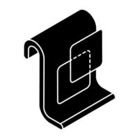 Trendy design icon of document vector