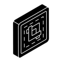 Modern style icon of crop tool vector
