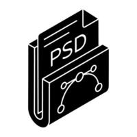 Trendy design icon of file file vector