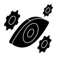 Modern design icon of eye setting vector