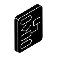 Conceptual flat design icon of hierarchy vector