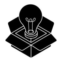 Modern design icon of think outside the box vector