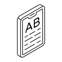 Flat design of ab test vector