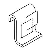Trendy design icon of document vector