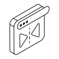 A colored design icon of reflect tool vector