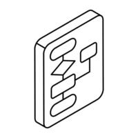Conceptual flat design icon of hierarchy vector