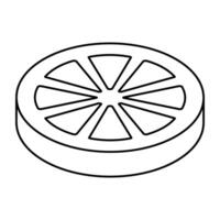 An icon design of lemon vector