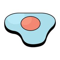 Perfect design icon of fried egg vector