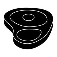 An icon design of steak vector
