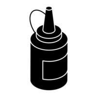 A trendy design icon of sauce bottle vector
