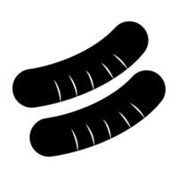 Creative design icon of sausage vector