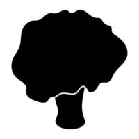 An icon design of broccoli vector