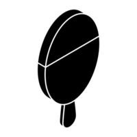 An icon design of popsicle vector