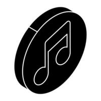 A premium download icon of music note vector