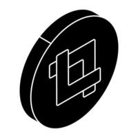Modern style icon of crop tool vector
