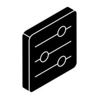 An editable design icon of volume equalizer vector