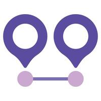 Distance icon for web, app, infographic, etc vector