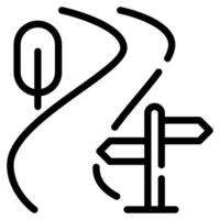 Trail icon for web, app, infographic, etc vector