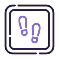 Footprint icon for web, app, infographic, etc vector