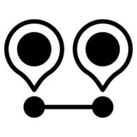 Distance icon for web, app, infographic, etc vector