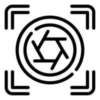 Photography Aperture icon for web, app, infographic, etc vector