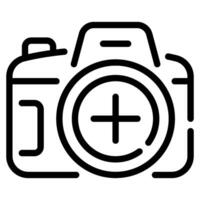 Photography Zoom icon for web, app, infographic, etc vector