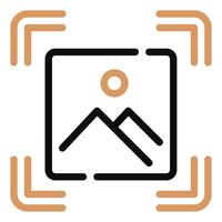 Photography Frame icon for web, app, infographic, etc vector