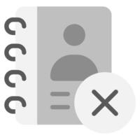 No Contacts icon for web, app, infographic, etc vector