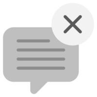 No Chats icon for web, app, infographic, etc vector
