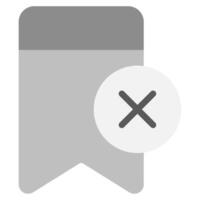 No Bookmarks icon for web, app, infographic, etc vector