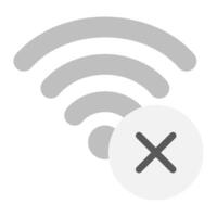 No Connection icon for web, app, infographic, etc vector