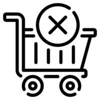 Empty Cart icon for web, app, infographic, etc vector