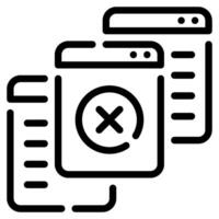 No Content icon for web, app, infographic, etc vector