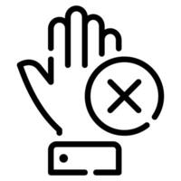 No Access icon for web, app, infographic, etc vector