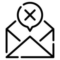 No Messages icon for web, app, infographic, etc vector